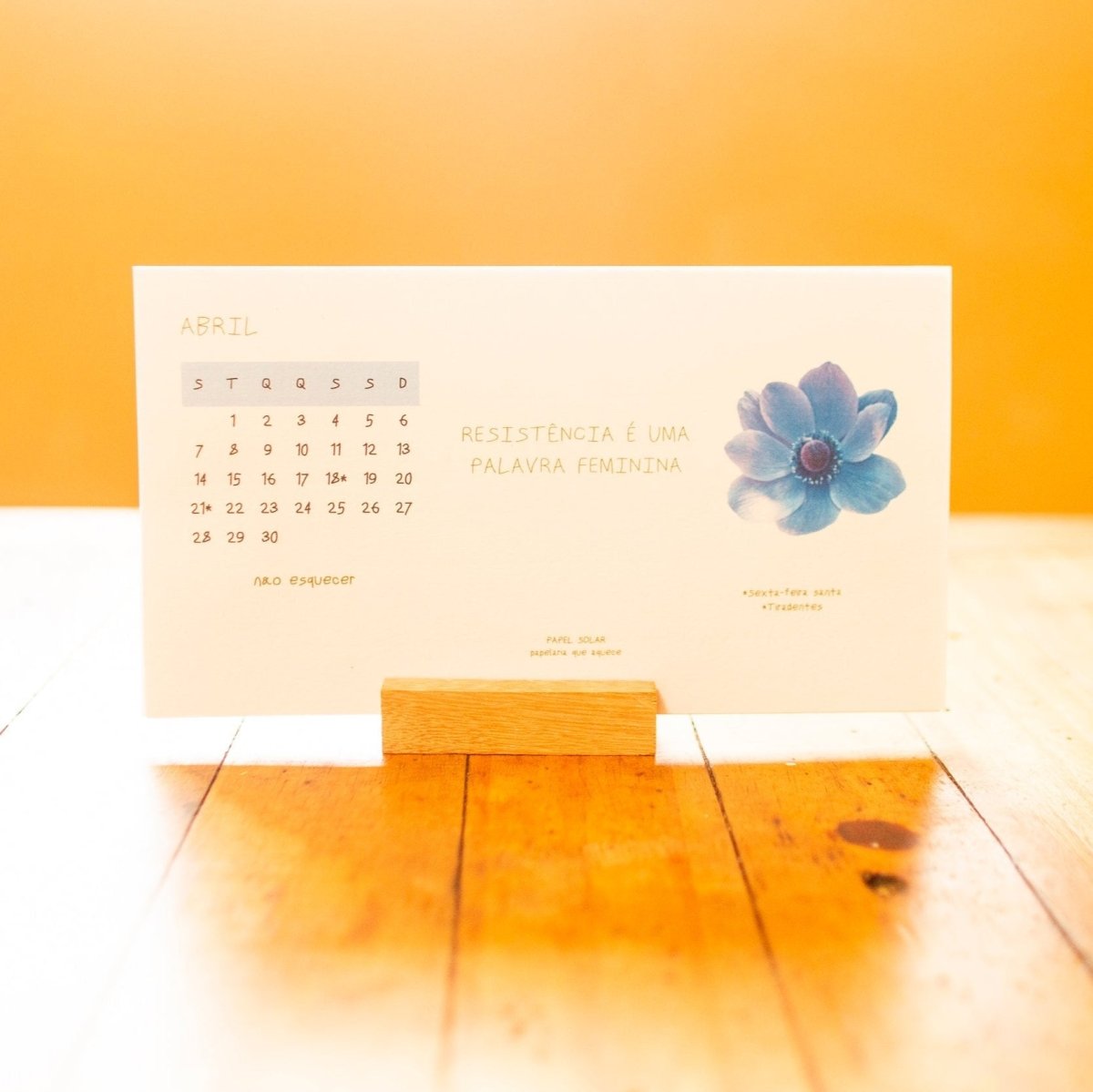 Casa Brasileira - Calendario de Mesa 2025 - Papel Solar - Papelaria